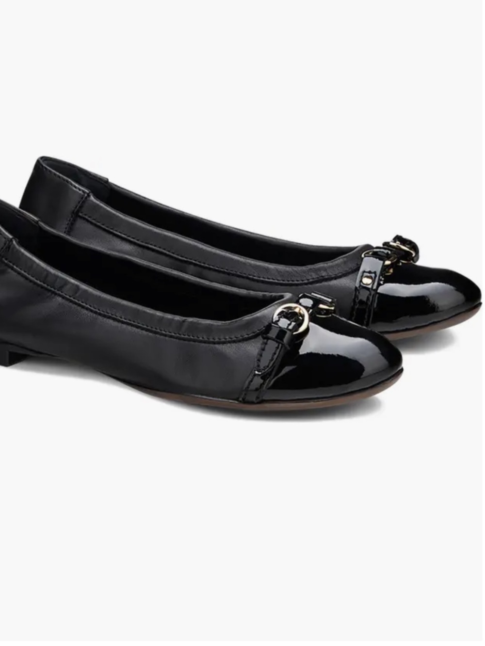 AGL black Monika Cap Toe Ballet Flat size 39.5 size 8.5